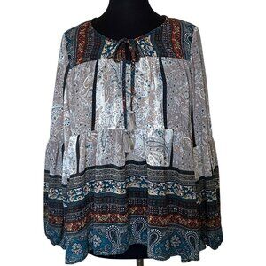 Women's Knox Rose by Target Smock Blouse 100% Polyester Junior's Size Small
